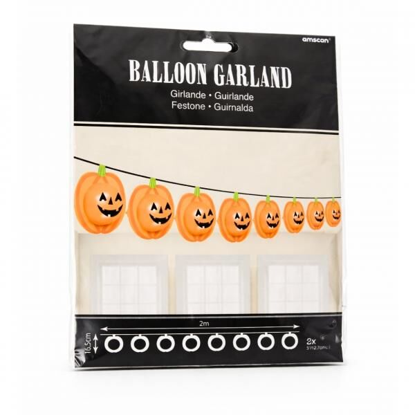 Amscan Halloween Girlande mit Luftballons 2 m
