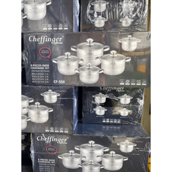 Cheffinger Home 8-teiliges Edelstahl Kochtopf-Set (CF-SS8)