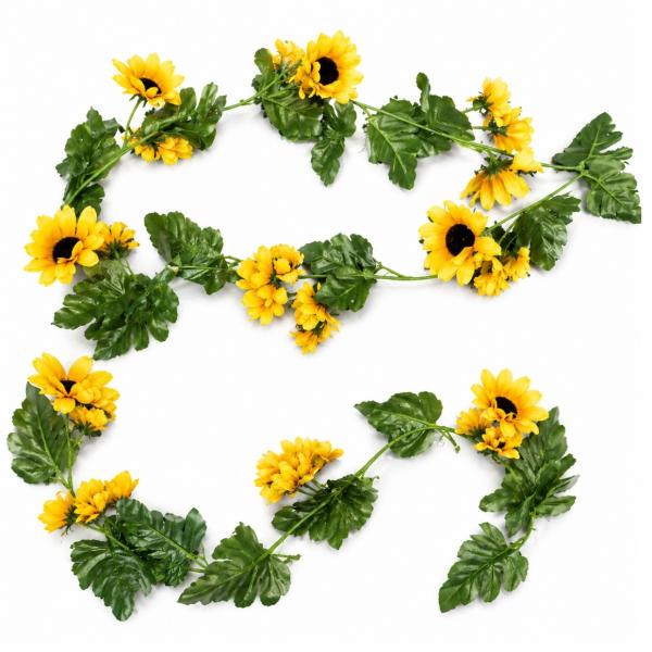 Girlande Kunstblumen Sonnenblume 175 cm