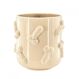 Housevitamin Blumentopf Dick beige 17,5 cm