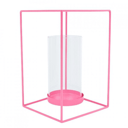 Hausvitamin Laterne rosa 25 cm