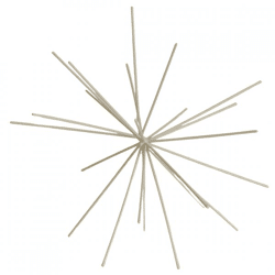 Housevitamin Ornament Feuerwerk Metall beige 25 cm