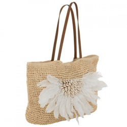 J-Line Strandtasche Muscheln 49 cm