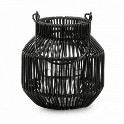 Laterne Maren Metall schwarz 18,5 cm