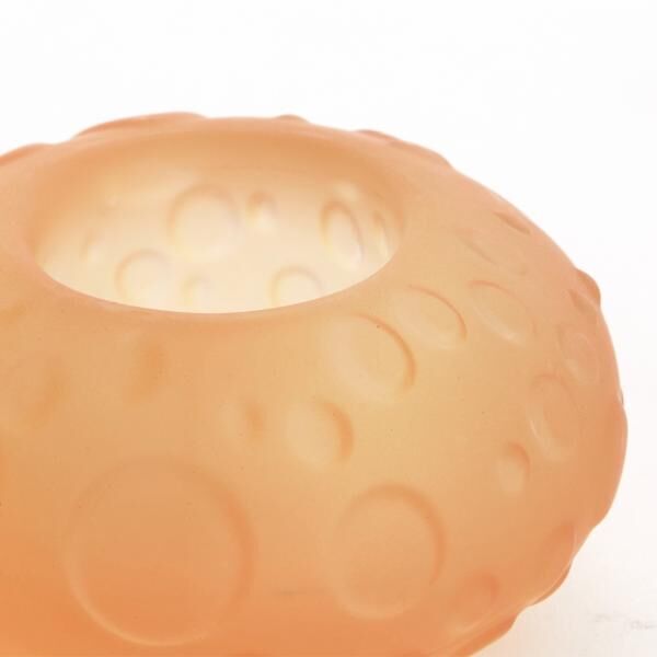 Light & Living Finley Teelichthalter Glas Pfirsich 10 cm