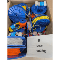 Posten Seile & Schnüre Mix (auf Spule) – 100 kg Palettenware – Baumarkt & Outdoorbedarf
