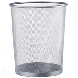 Relaxdays Mülleimer Metall grau 19 L