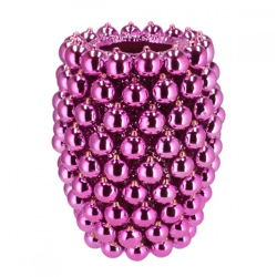 Vase Weihnachtskugel fuchsie 33 cm