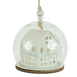 Wilko Weihnachtskugel Haus 8 cm