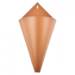 Blumentopf Wandanhänger Puntzak Metall rostbraun 28 cm