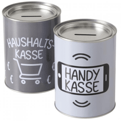 Boltze Haushaltsspardose Sparkasse 13,5 cm 2 Stück sortiert