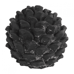 Countryfield Skulptur Tannenzapfen Donato M schwarz 14 cm