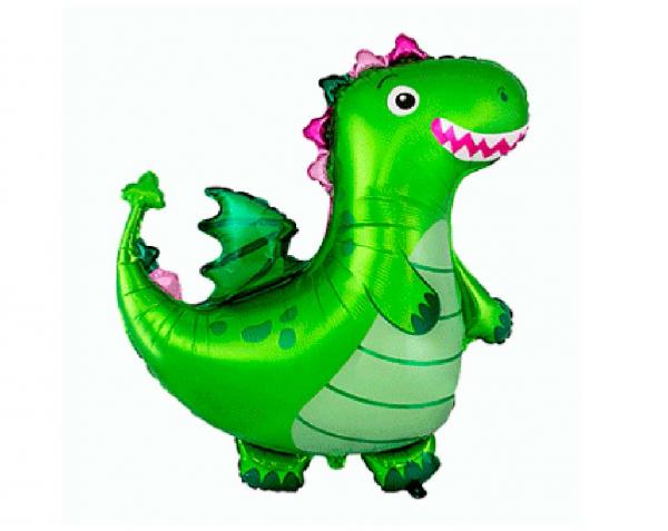 Drache gr&uuml;n - Folienballon