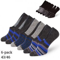 Easton Marlowe keine Show Socken unisex Größe 43/46 2 sortiert Satz von 6