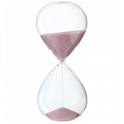 J-Line Sanduhr rosa Sand 23,5 cm