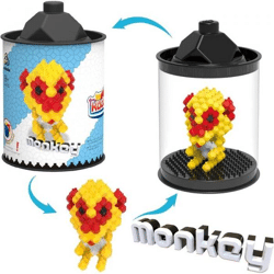 Kadele monkey toy building blocks toy Creative DIY building block boy girl educational toy children's gift building block set A-goods