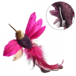 Hummingbird on clip fuchsia 19 cm