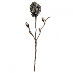 Künstliche Blume Schaum Lisa grau 122 cm