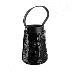 Laterne Lofty Glam Kegel schwarz 20 cm
