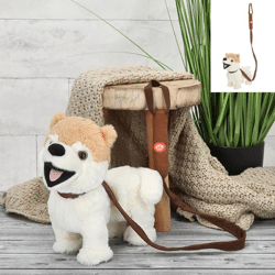 Running dog Bello with sound approx. 30x28cm