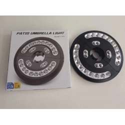 LED Sonnenschirmbeleuchtung für Außenbereich, 20 cm, ABS Material