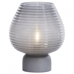 Light & Living Tischleuchte Alenna LED auf Batterie grau 27 cm