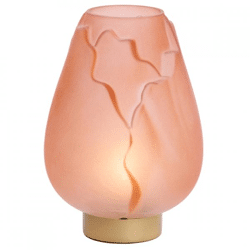 Light & Living Tischleuchte Ginny LED auf Batterie Licht rosa gold 27 cm