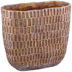 PTMD flower pot Vivienne brown 40 cm