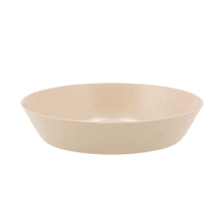 Schale für Bernsteinwürfel Metall beige 12 cm