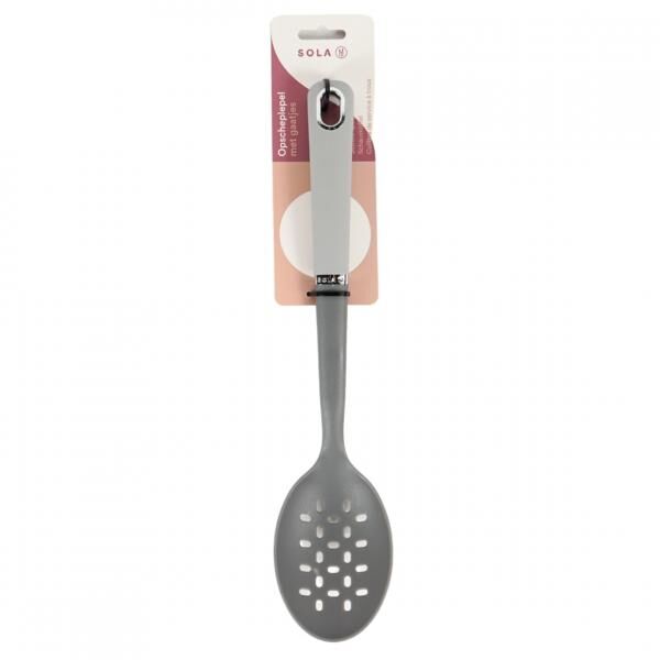 Sola Servierlöffel gelocht grau 33 cm