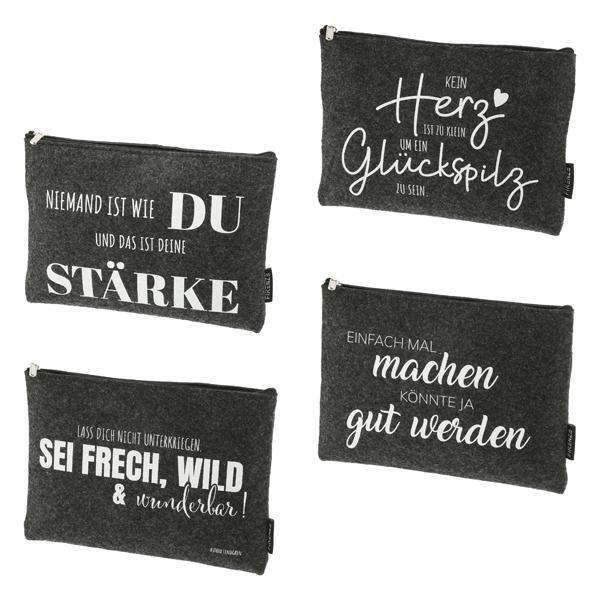 Tasche aus Filz, 4/s, ca. 22x16cm