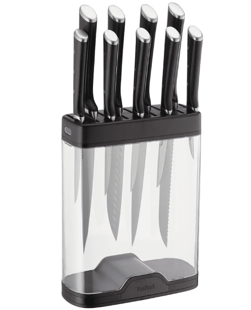 Tefal Premium Messerblock ohne Messer, praktische und platzsparende Aufbewahrungslösung für Küchenmesser im modernen Küchenalltag