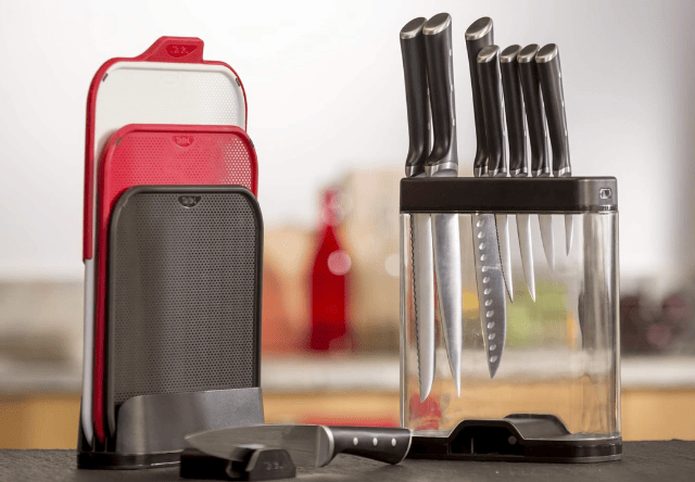 Tefal Premium Messerblock ohne Messer, praktische und platzsparende Aufbewahrungslösung für Küchenmesser im modernen Küchenalltag