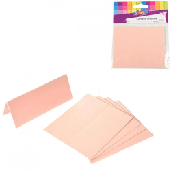 Tischkarten rosa 10 cm 5 Stk.