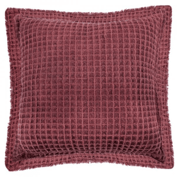 Tiseco Kissen Waffel weinrot 45 x 45 cm