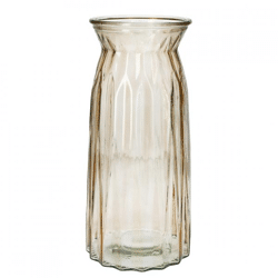 Vase Rubin taupe transparent 24 cm