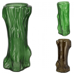 Vase Baum grün 29 cm 3 Stück sortiert