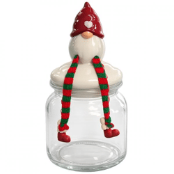 Vorratstopf Weihnachtsmann Glas 21 cm