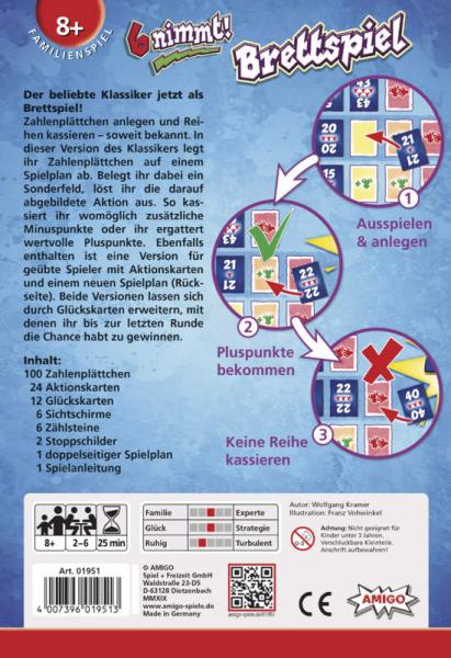 Amigo 01951 - 6 nimmt! Das Brettspiel