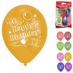 Amscan Luftballons Happy Birthday 25 cm 8 Stück