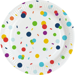 Confetti Birthday - 8 Teller - 23 cm