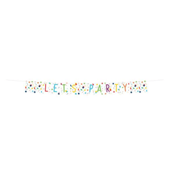 Confetti Birthday - Wimpelkette - 185 x 19 cm