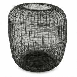 Dekokerze Windlicht Draht braun 25 cm
