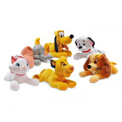 Disney Mix - Plüschfiguren-Sortiment mit Sound 4-fach sortiert, ca. 45cm