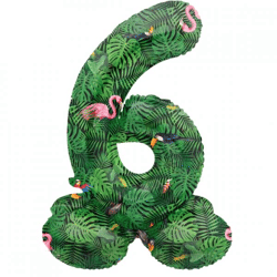 Folat Folienballon stehend 6 Jungle vibe 41 cm