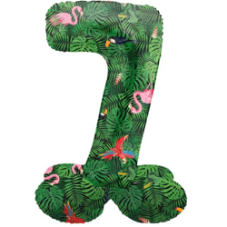 Folat Folienballon stehend 7 Jungle vibe 41 cm