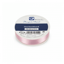 Horn Geschenkband satin rosa 5 m