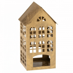 J-Line Kerzenhalter Haus gold 32 cm