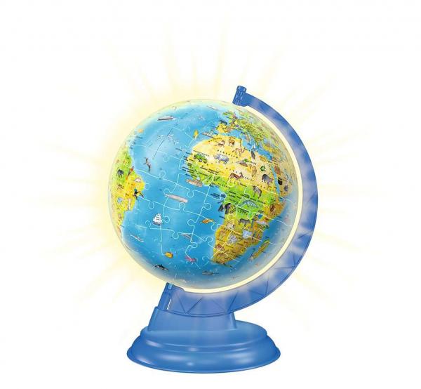 Kinderglobus mit Licht - 3D Puzzle-Ball 180 Teile