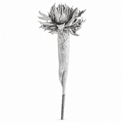 Artificial flower foam gray 95 cm